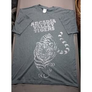Arcadia Valley Tigers Distressed T Shirt Men's Size Large